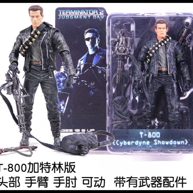 neca7寸终结者2t800施瓦辛格可动人偶公仔手办模型