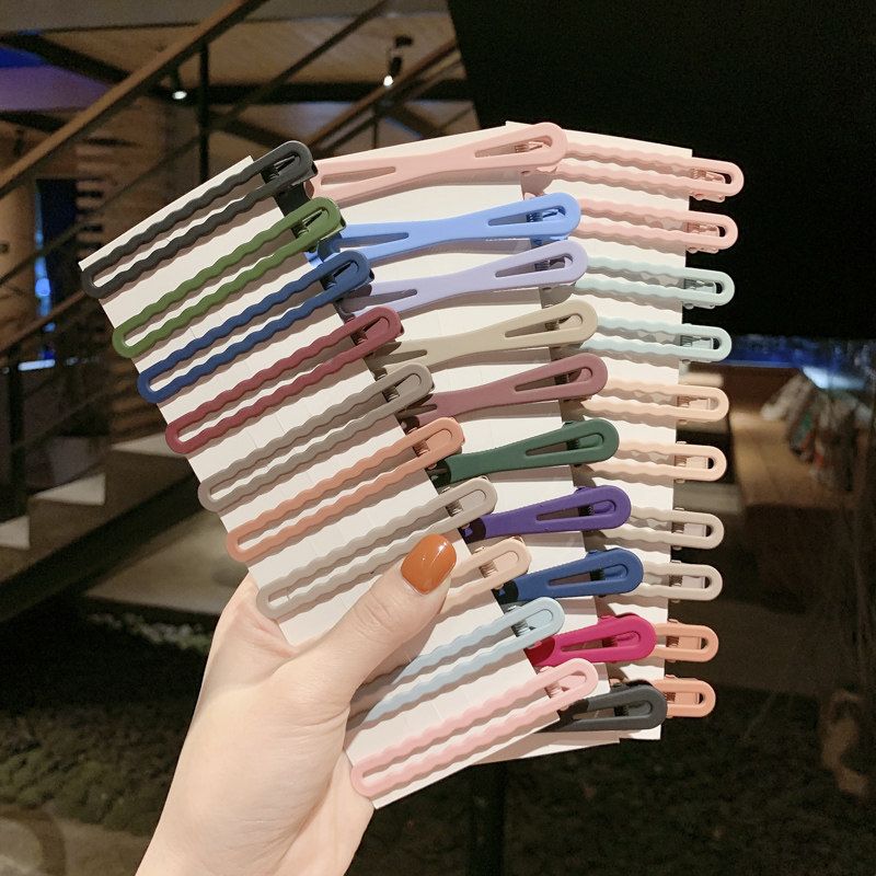 拼多多日系发卡鸭嘴夹一字夹简约刘海夹女顶夹边夹后脑勺夹子发夹头饰
