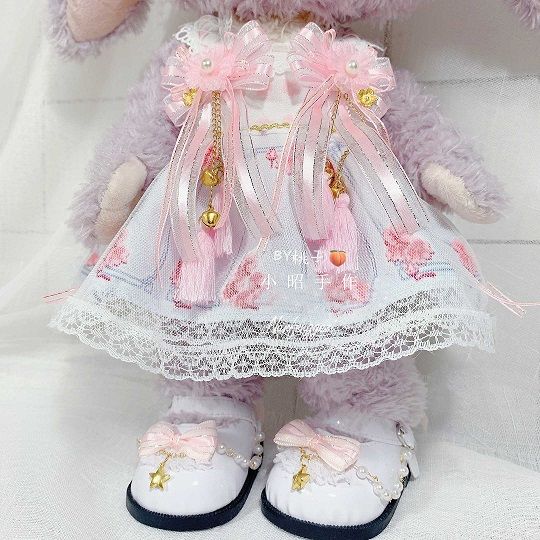 【星黛露公主鞋】芭蕾兔 星黛兔 鞋子 史黛拉皮鞋 珍珠蝴蝶結配飾