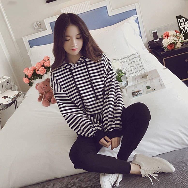 Two piece long sleeve T-shirt + two piece spring and autumn girls' pants