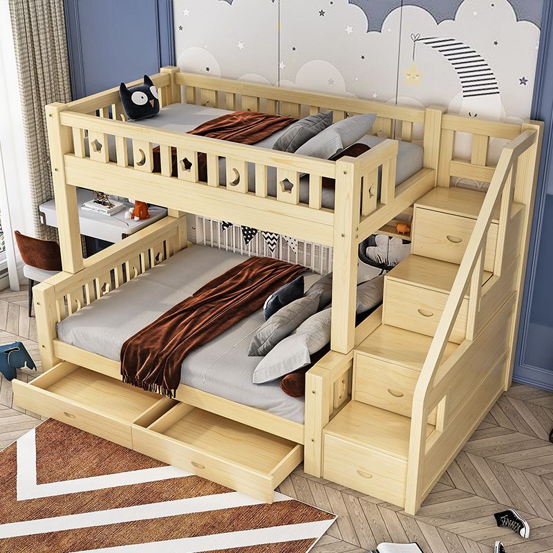 子母床双层床儿童床高低床母子床实木成人床上下铺木床松木上下床