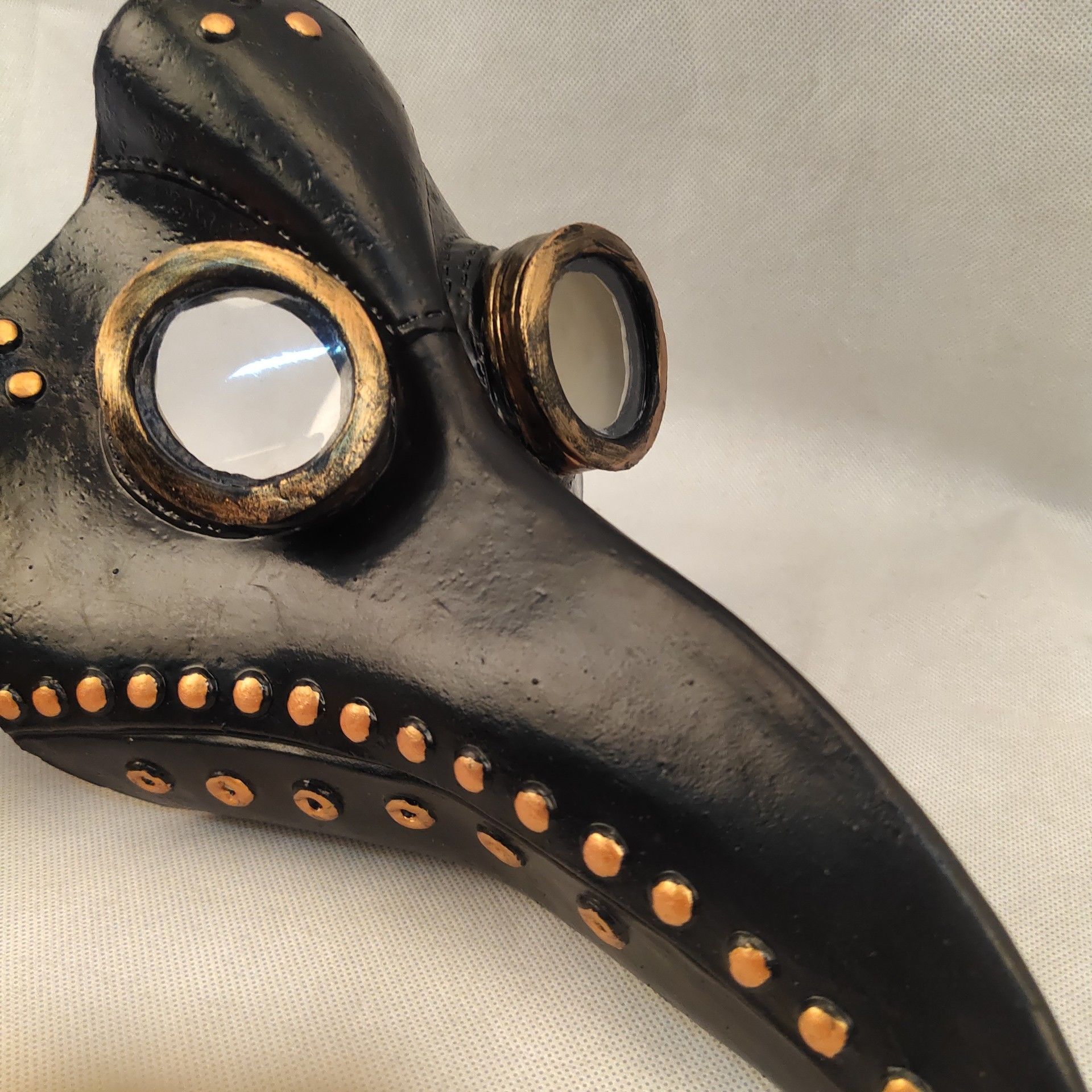 万圣节瘟疫鸟嘴面具朋克黑死病口罩医生派对乌鸦头套跨境道具