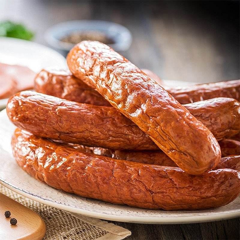 1500g正宗哈尔滨红肠非俄式红肠开袋即食儿童肠熟食东北特产美食 - 必