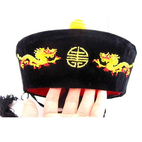 古代皇帝帽子 大人儿童古装帽配件臣汉清朝帽子太子帽演出表演帽