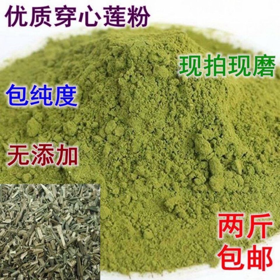 500克 穿心莲粉纯穿心莲加工的粉末兽用穿心莲粉散装纯中草药原粉【2