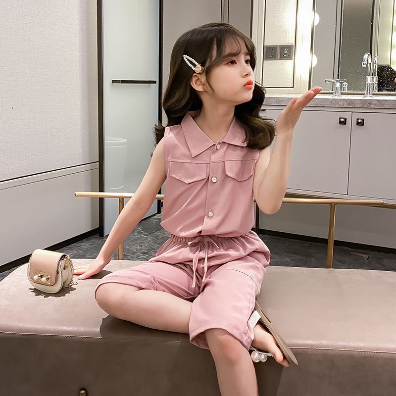女童夏裝套裝2023新款兒童裝洋氣網紅女孩13歲夏季中大童女裝時髦