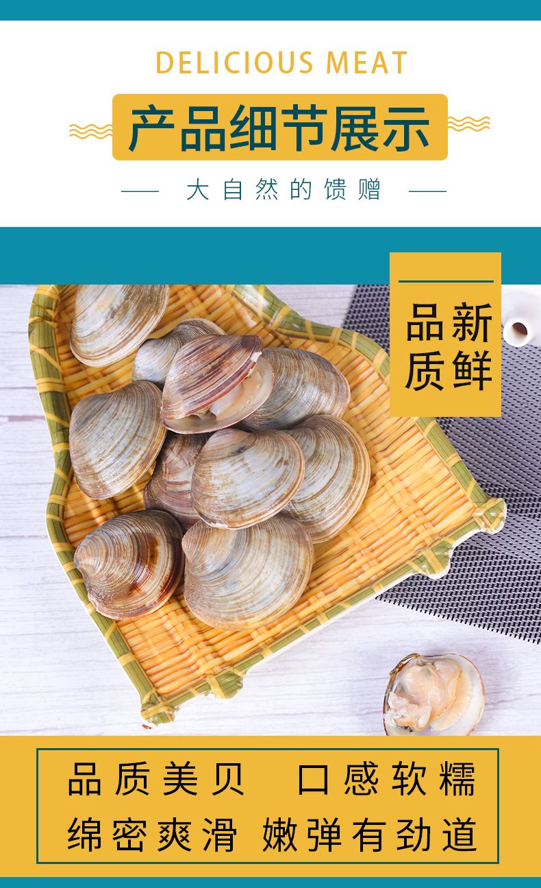 【超大蛤蜊货坏包赔】鲜活花蛤肉花甲美贝海鲜水产无沙新鲜