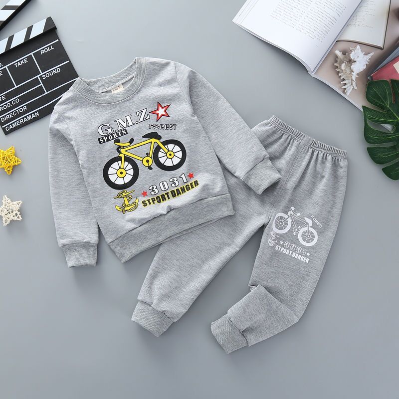 Children's spring and autumn clothes 2020 new boys' suit children's boys and girls' two piece sports long sleeve casual wear trend