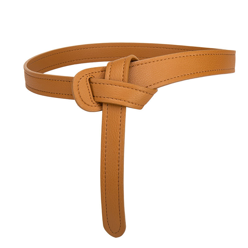 Korean fashion simple coat belt knot women's decorative windbreaker belt knot belt women's dress
