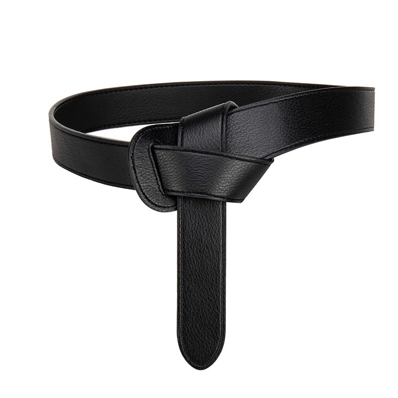 Korean fashion simple coat belt knot women's decorative windbreaker belt knot belt women's dress
