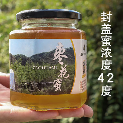 枣花蜂蜜500g蜂蜜正品自家枣花蜂蜜农家天然结晶纯蜜野生土蜂蜜