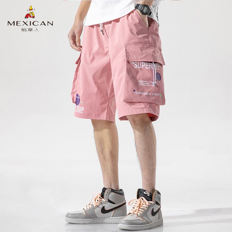Mexican Scarecrow short pants men's fashion summer sports fashion brand leisure Student Korean work clothes Capris