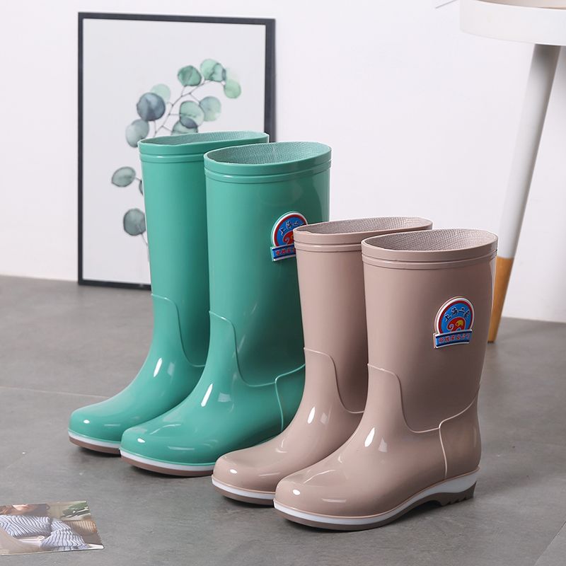 四季雨鞋女中筒高筒雨靴防滑加绒可拆保暖防水时尚女士胶鞋水鞋冬