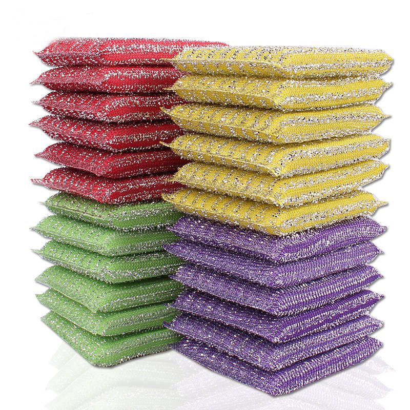 Double-sided scouring cloth non-stick oil dishcloth wash rinse king dish cloth brush bowl artifact kitchen cleaning rag