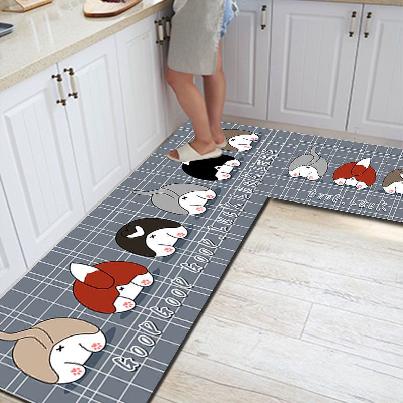 Cartoon kitchen floor mat bathroom door mat bedroom bedside carpet household foot mat door mat suit