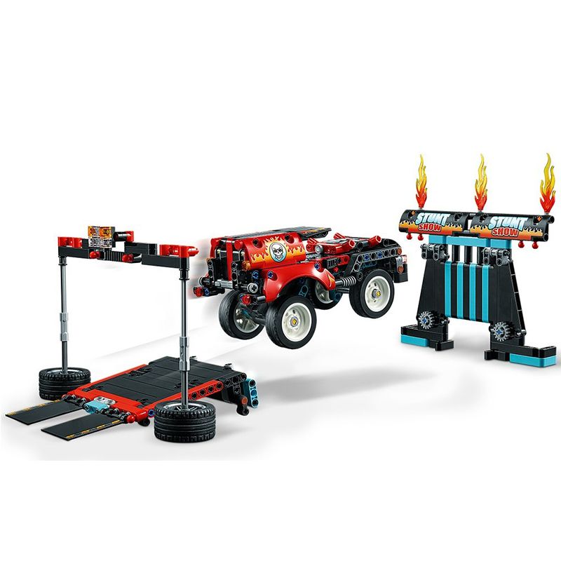 正品行货乐高积木机械组42106卡车与摩托车特技表演儿童玩具3月2日发