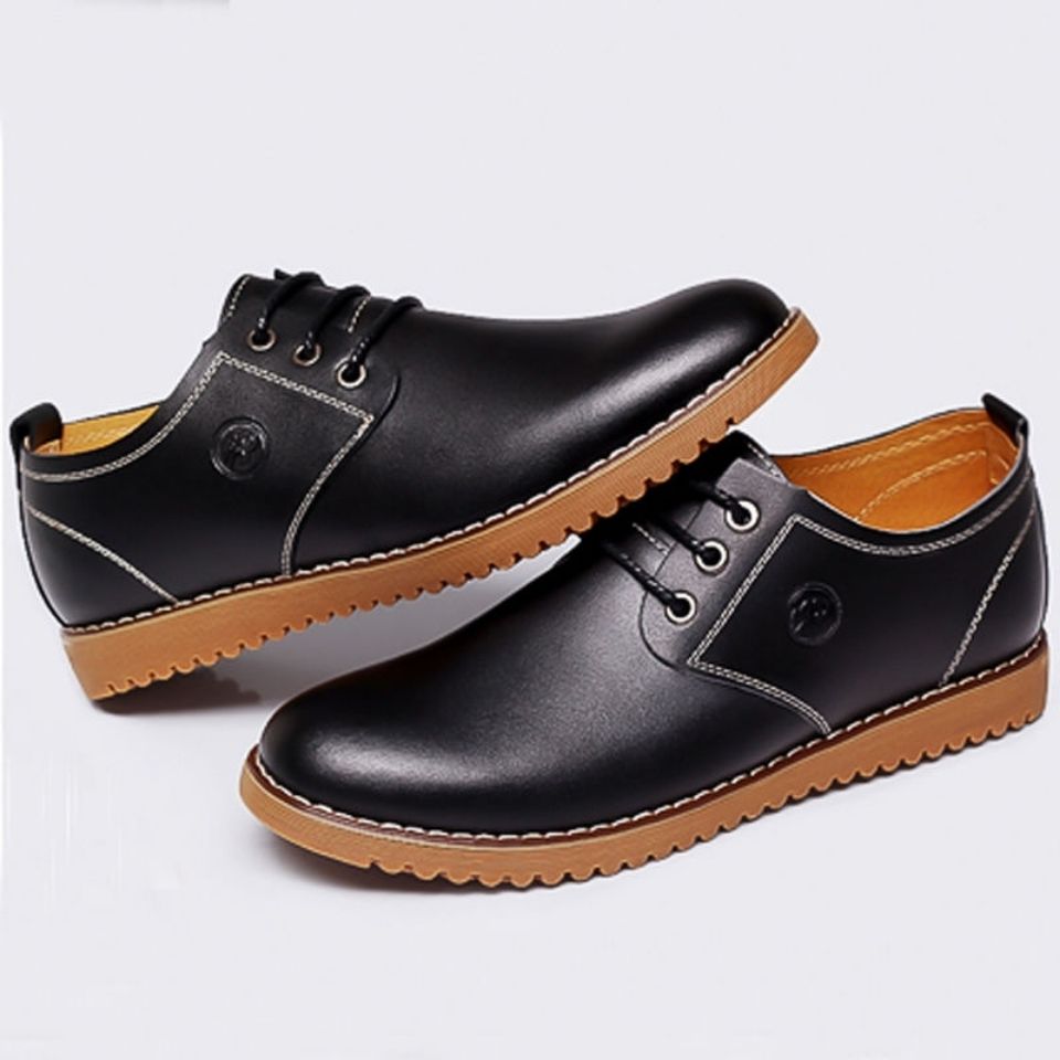 鞋子运费皮鞋退货正装系带牛筋真皮