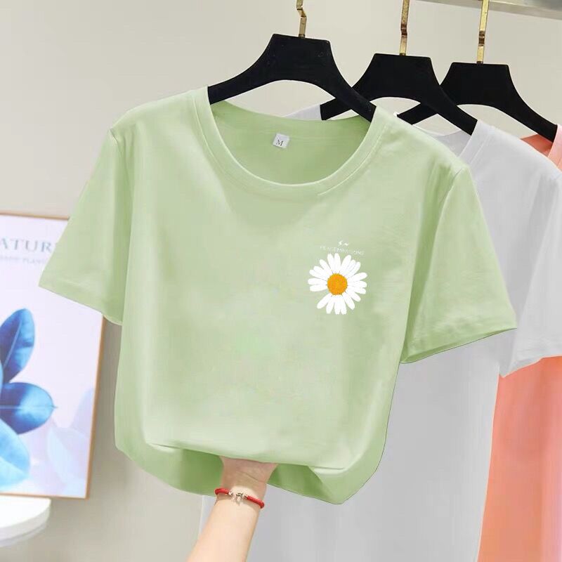 Matcha green T-shirt women's short sleeve 2020 new summer and Korean version loose and thin half sleeve T-shirt for female students