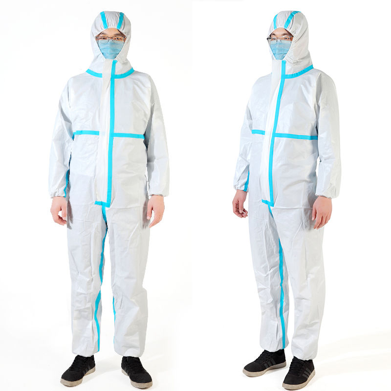 Protective clothing isolation clothing anti epidemic virus whole body with cap non disposable reusable isolation clothing
