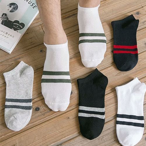 Socks men's socks fashion spring and summer thin men's deodorant and sweat absorbing short tube low top invisible boat socks for men's Korean version