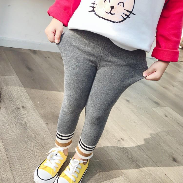 女童春裝打底褲2023新款韓版時尚小女孩修身彈力舒適長褲兒童褲子