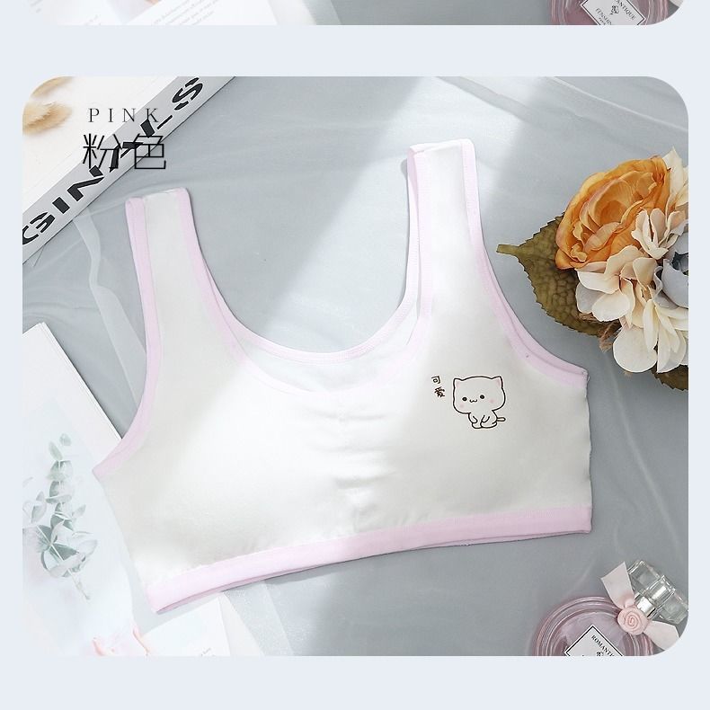 Girls bra development period student underwear pure cotton 14-15-16 years old high school junior high school students puberty small vest