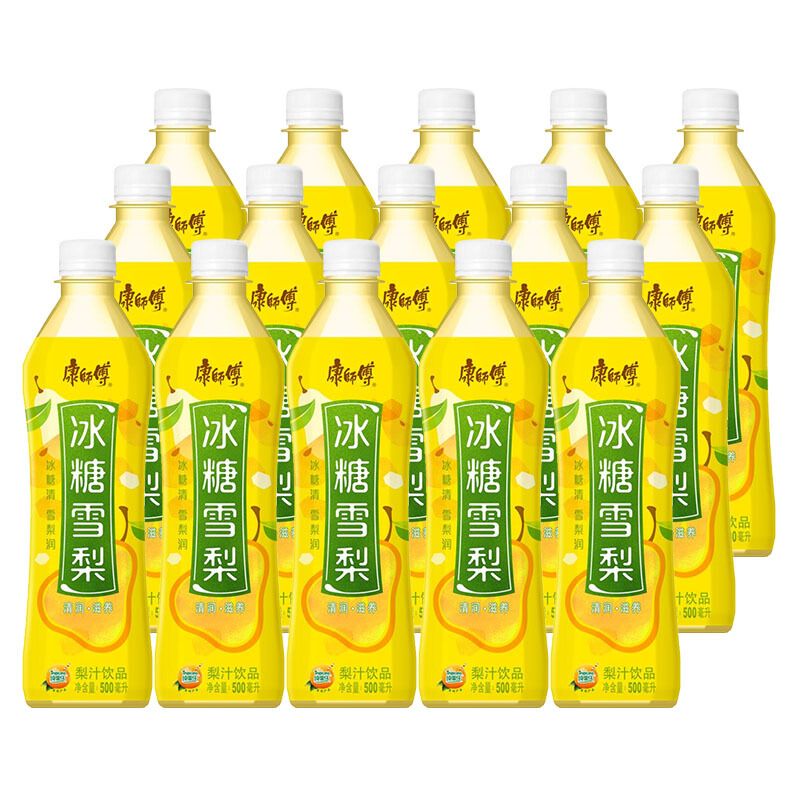 康师傅冰糖雪梨500ml*15瓶整箱经典口味下午茶饮料饮品批发包邮