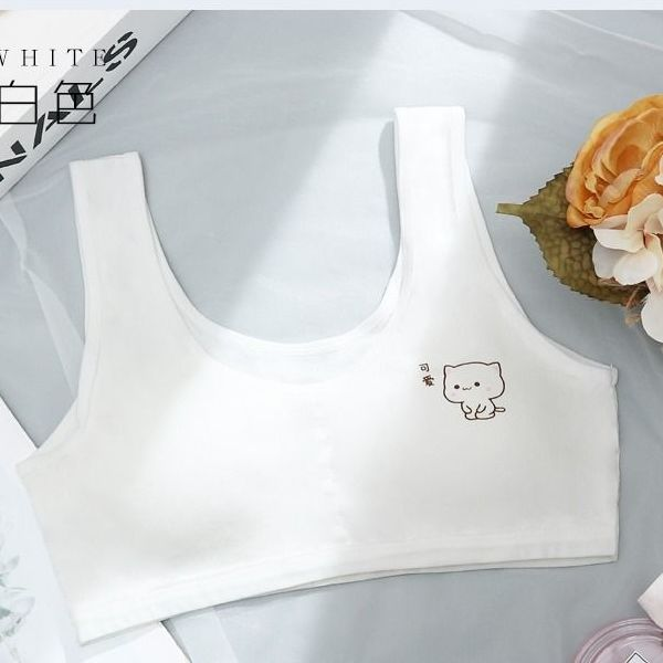 Girls bra development period student underwear pure cotton 14-15-16 years old high school junior high school students puberty small vest