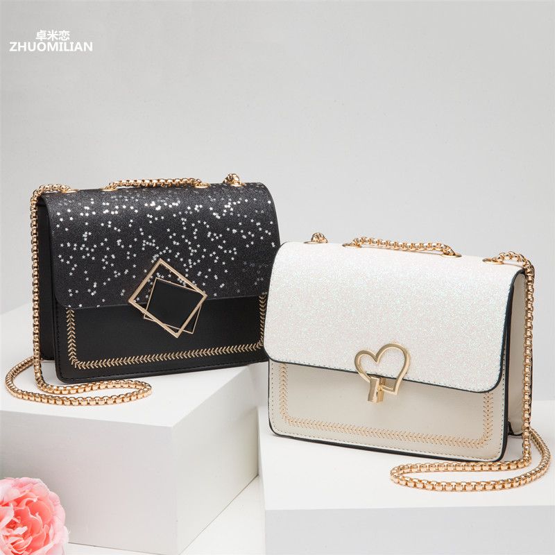 Small bag women 2020 new chain small square bag high quality women's bag foreign gas net red versatile One Shoulder Messenger Bag