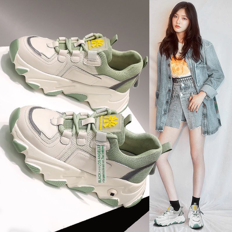 Shoes female students Korean new single shoes father shoes women net red ins super hot fashion summer sports casual shoes
