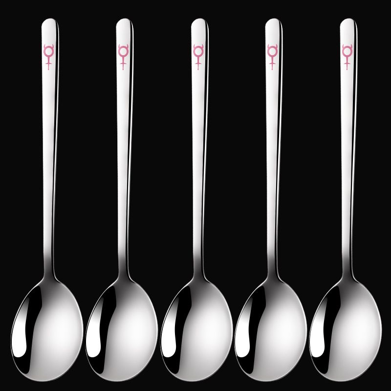 德国304不锈钢勺子创意可爱汤勺调羹汤匙餐勺家用长柄韩式网红勺