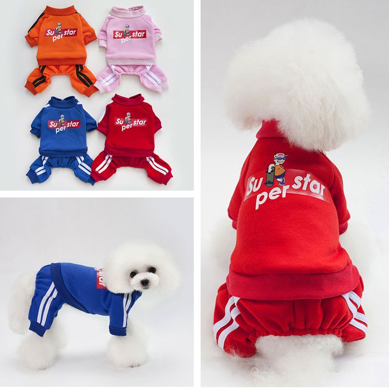 Dog clothing winter new skateboard boy sweater Teddy small dog pet autumn and winter clothing plush warm clothes