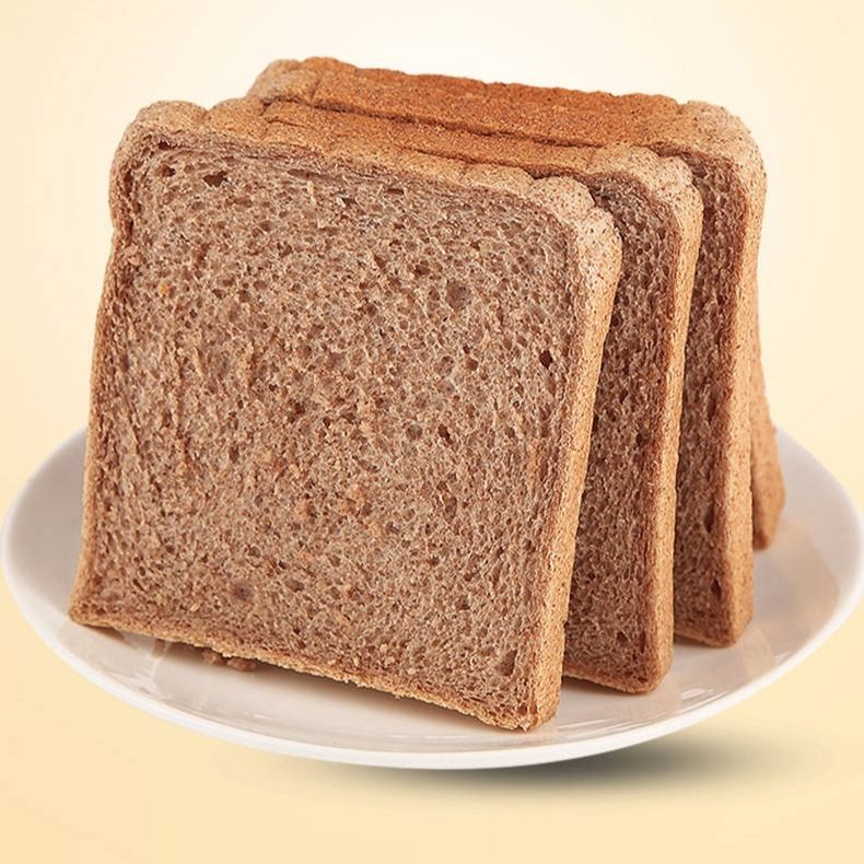 【健身代餐】全麦面包片切片早餐无加蔗糖粗粮吐司黑麦代餐面包