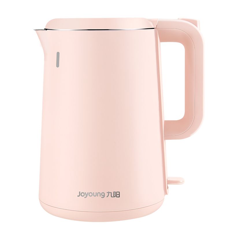 九阳电热水壶自动断电家用烧水壶三层保温一体304不锈钢大容量-领券