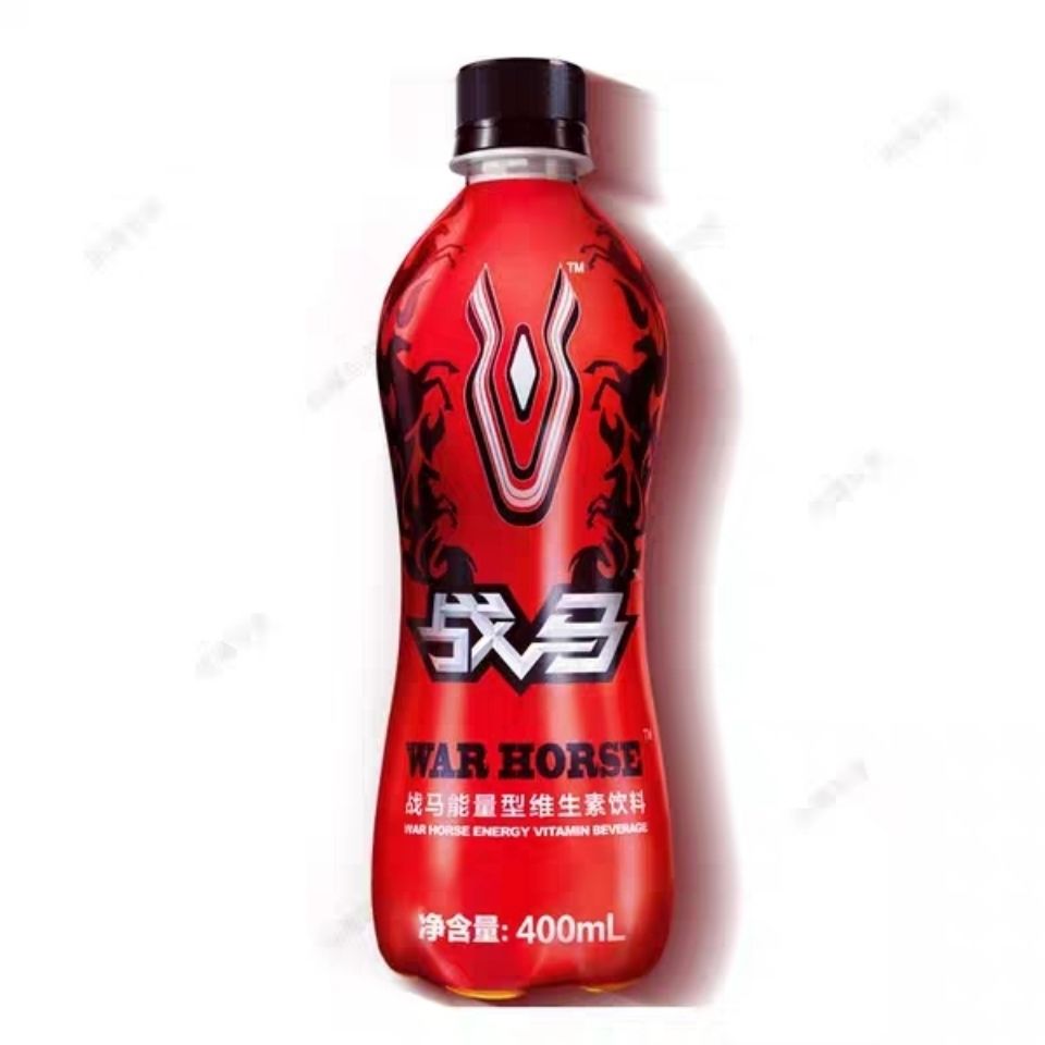 战马能量型维生素功能饮料400ml*4瓶红色不含气正品保证瓶装有奖ch