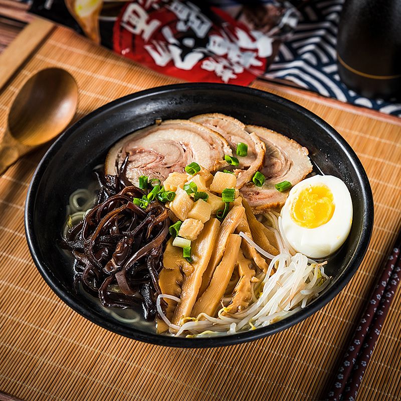 尘牛生活 - 味千拉面日式豚骨汤拉面305g*3包猪骨汤料包半干速食鲜