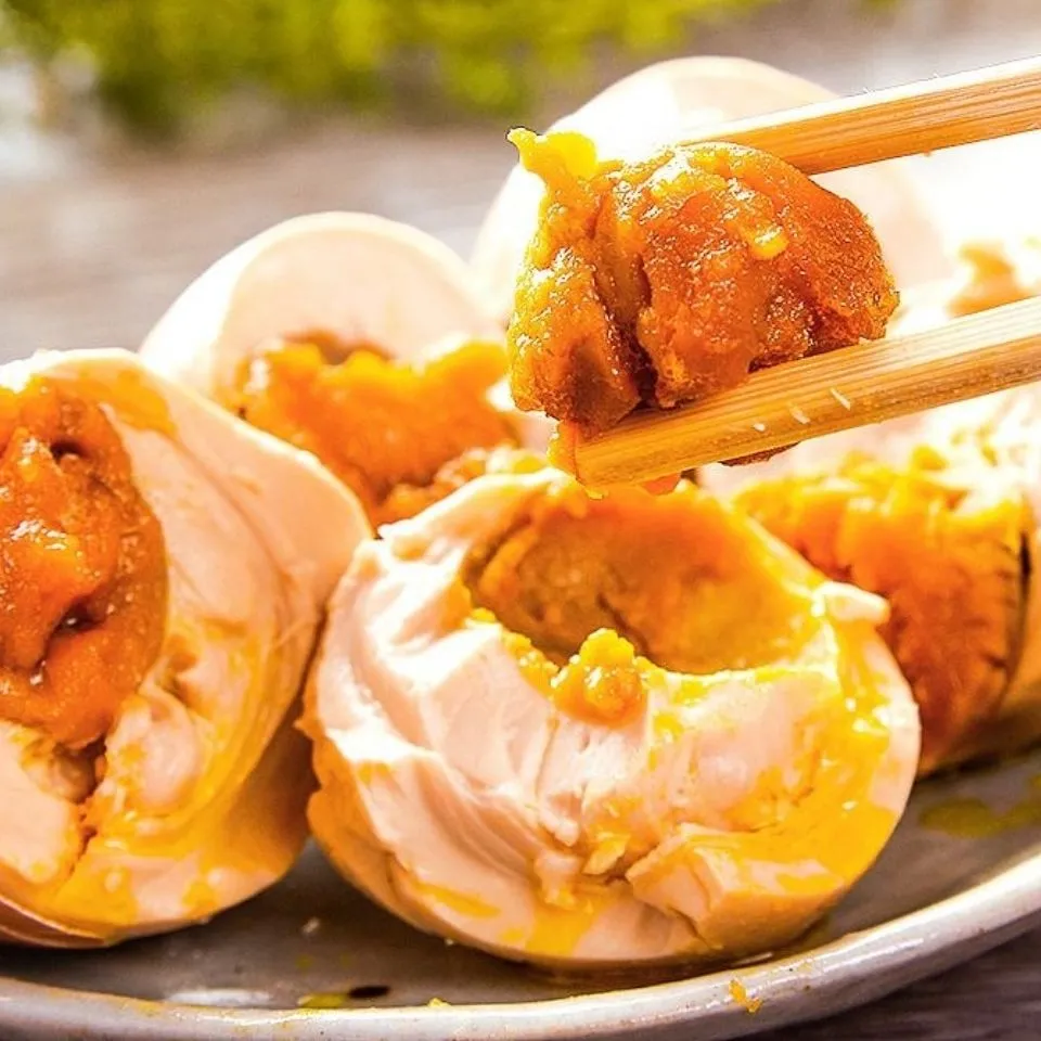 山东麻酱蛋破壳真空装包邮红泥腌制流油咸鸡蛋麻酱鸡蛋