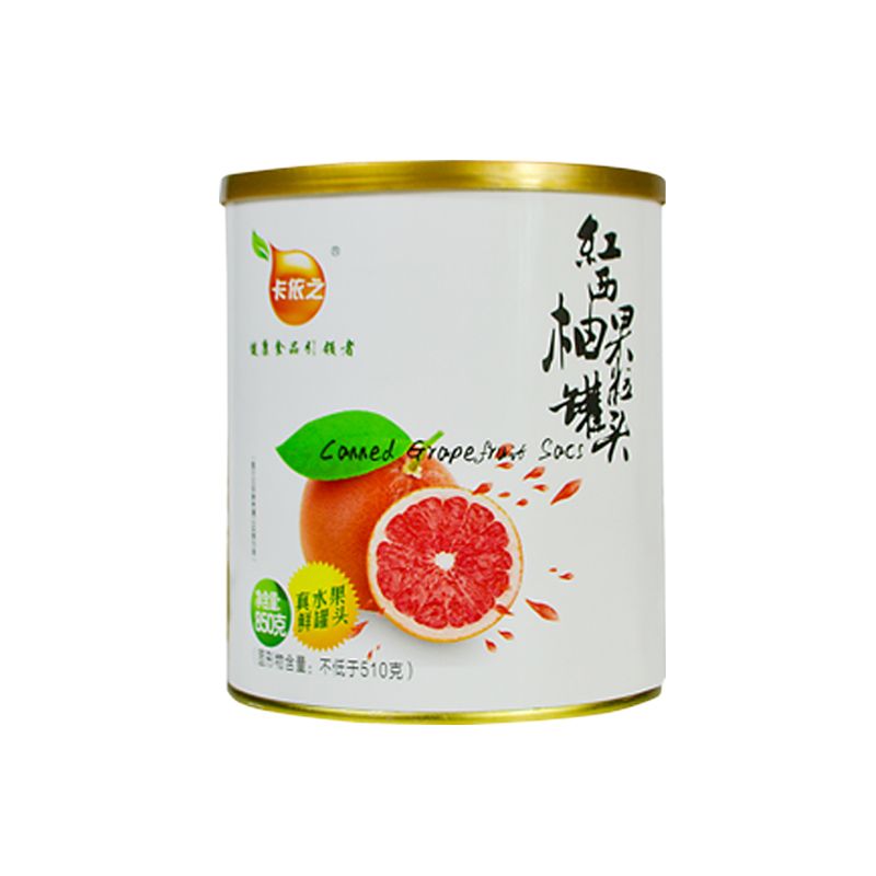 卡依之西柚果粒罐头柳橙罐头850g满杯红西柚葡萄罐头杨枝甘露原料