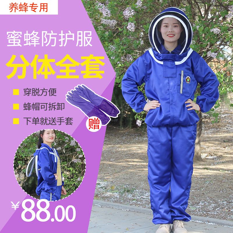 防蜂服全套透氣專用分體防蜂衣抓蜂防護服防峰衣蜜蜂衣服養蜂工具