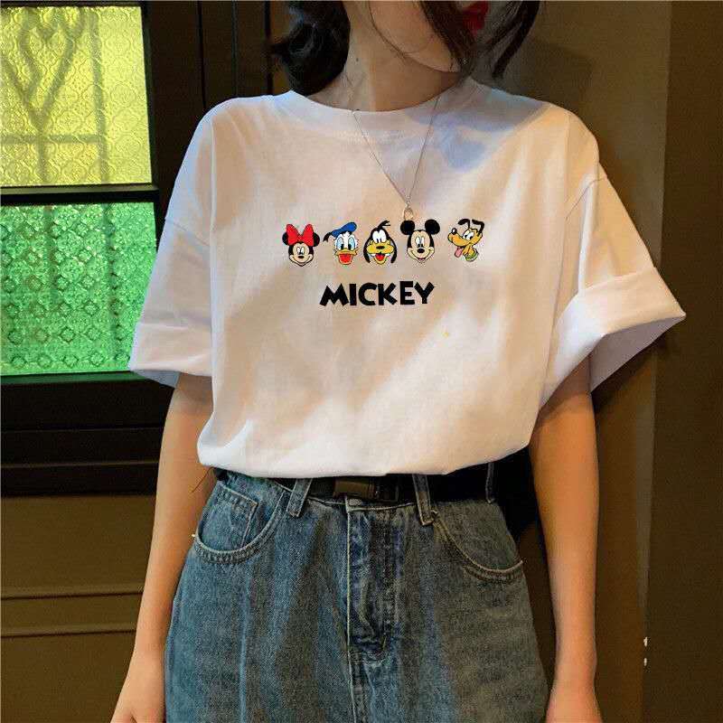 Summer ins Korean version of letters white short sleeve T-shirt female students Joker loose half sleeve bottoming shirt Harajuku style jacket