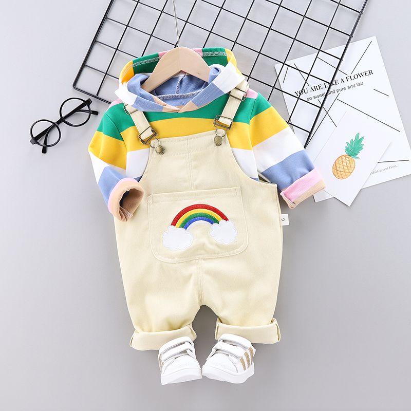 20 children's clothes spring and autumn baby clothes 1-year-old boy's foreign style backpack suit boy's spring 2-piece set