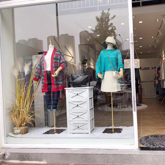 服装店地台免考漆木质长方形模特底座橱窗展示台地台网红直播站台
