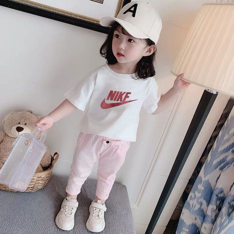 Girls' t-shirt short-sleeved summer 2020 Korean version new casual all-match loose middle and big children's tops bottoming shirt
