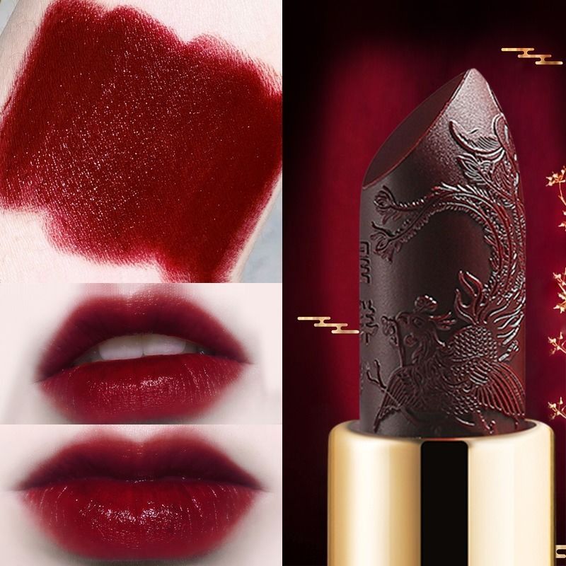 China Wind carving the Imperial Palace lipstick does not fade, moisturize, moisturize, lipstick, matte, students, cute and white.