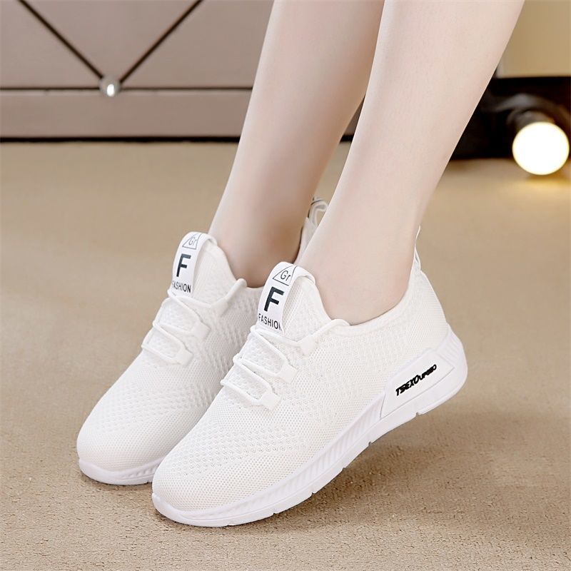 女鞋夏季透气网面运动鞋女休闲跑步鞋网鞋女小白鞋学生百搭旅游鞋