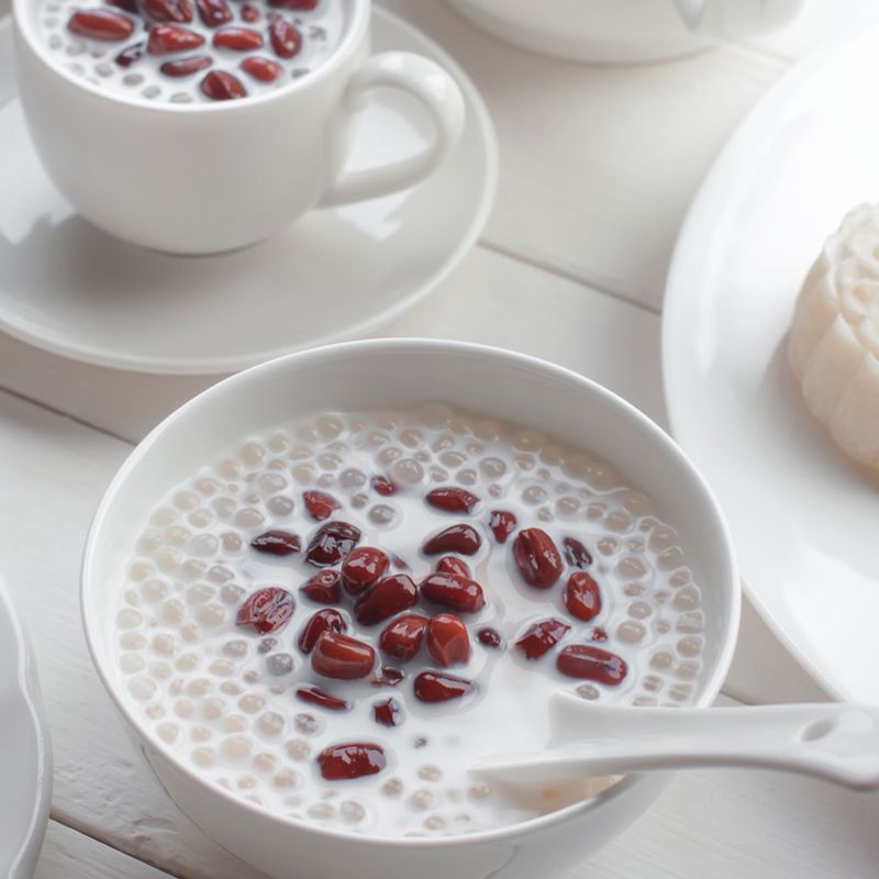 泰国西米小西米椰浆白西米露水果捞组合杨枝甘露奶茶专用原料500g