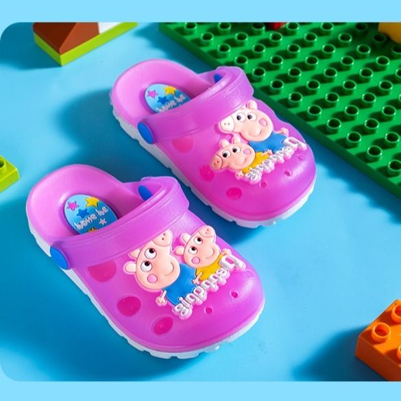 New summer children's sandals small and medium sized children's and girls' shoes foot protection shoes hole Shoes Boys' and girls' sandals slippers