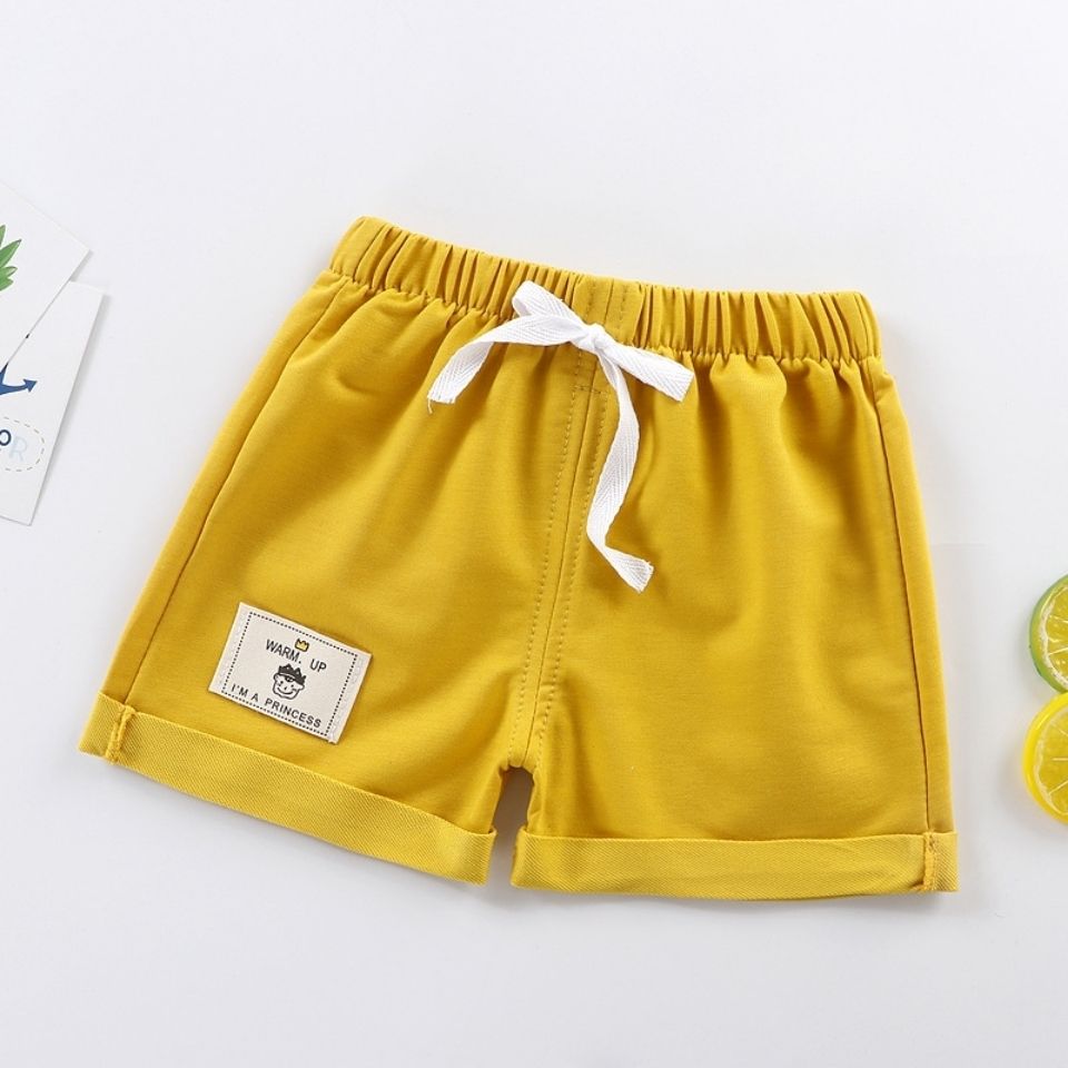 2023 children's shorts 0-6 years old boys and girls sports pants baby casual pants elastic pants summer all-match thin section