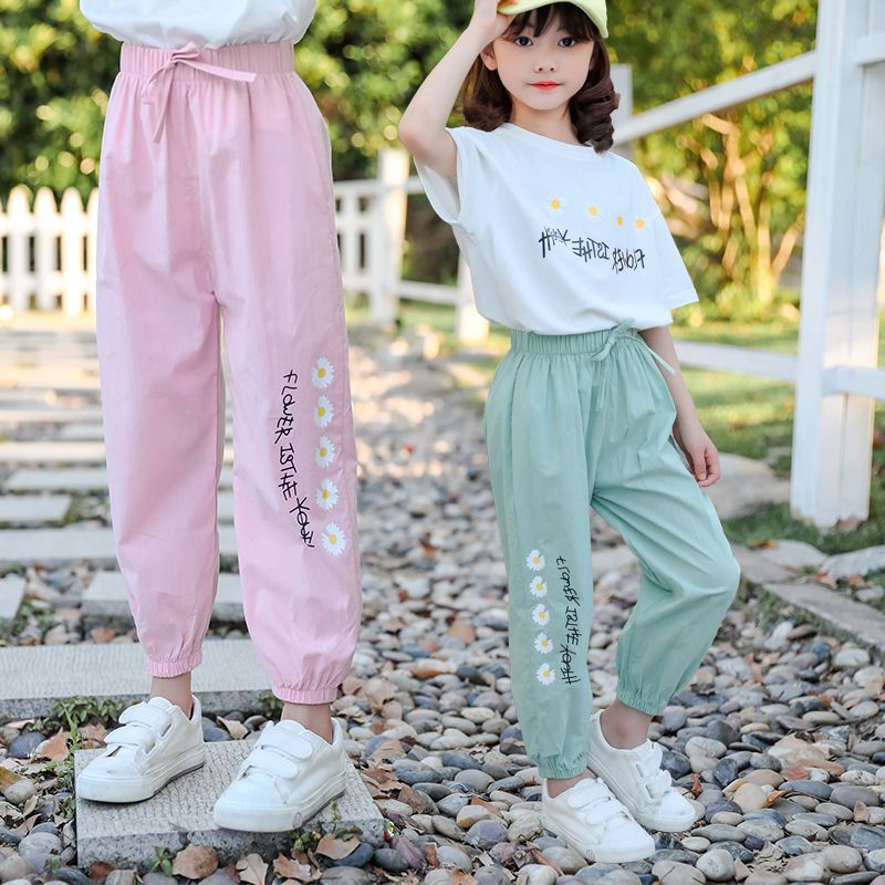 Girls' pants autumn new 2020 medium and large children's and little girls' fashionable casual pants children's spring trousers fashion