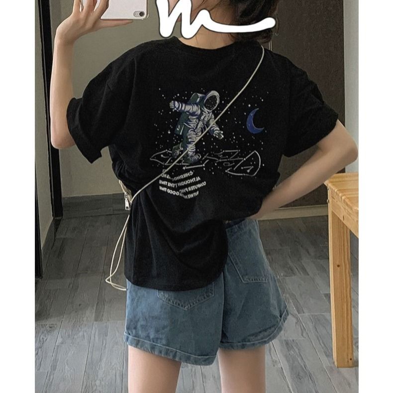 Summer Korean version of the new ins high waist Joker slim wide leg denim shorts female students loose straight A- shaped hot pants